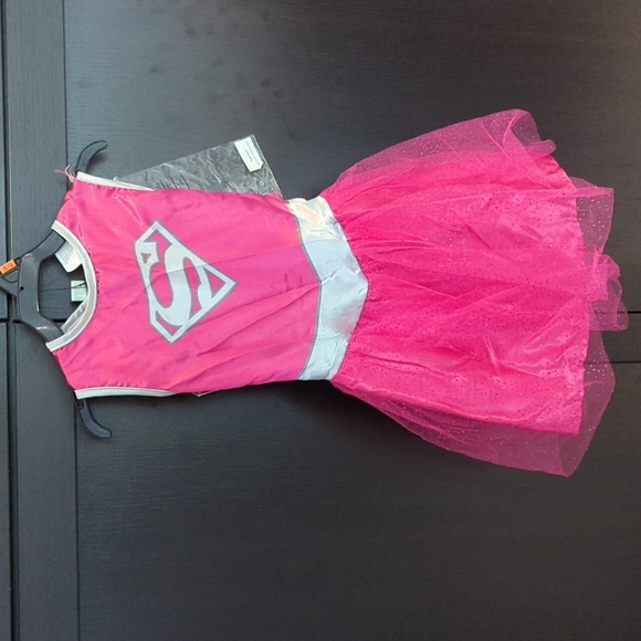 Rubie's Other - Supergirl 4 Piece Superhero Pink and Silver Kids Costume - Size 3-4T NWT